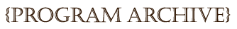 Program Archive